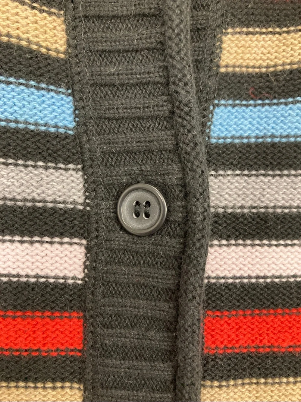 Liz Claiborne Striped Cardigan Women’s sz Medium Cotton
